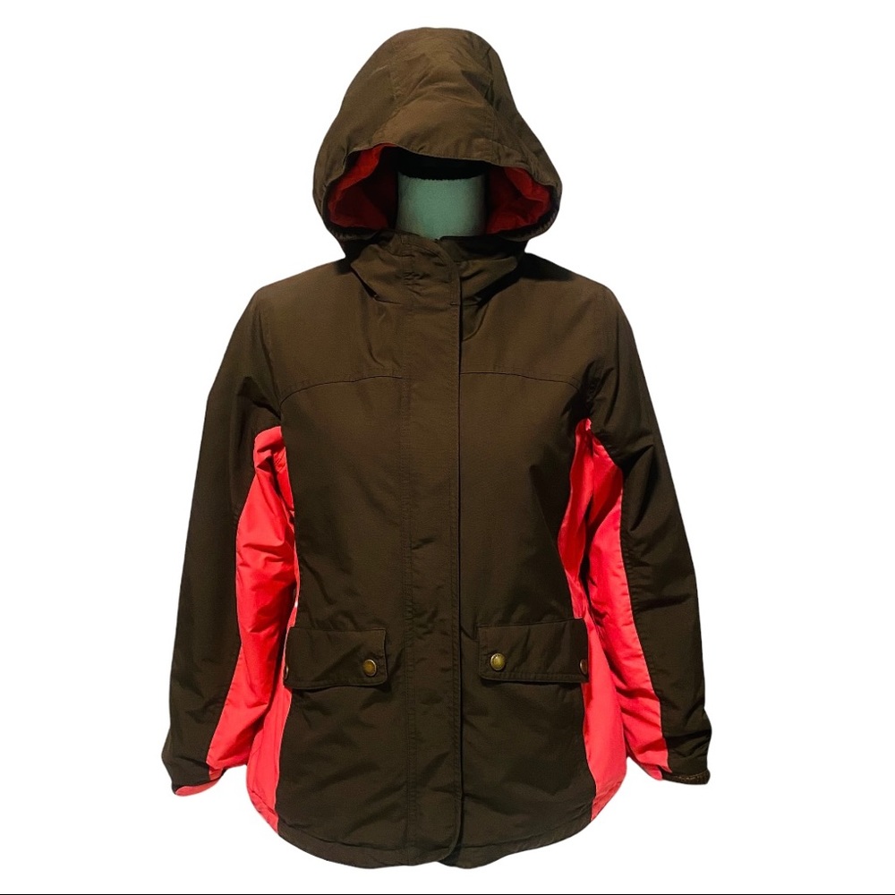 LANDS END GIRLS WINTER SPRING HOODED JACKET - Picture 1 of 10